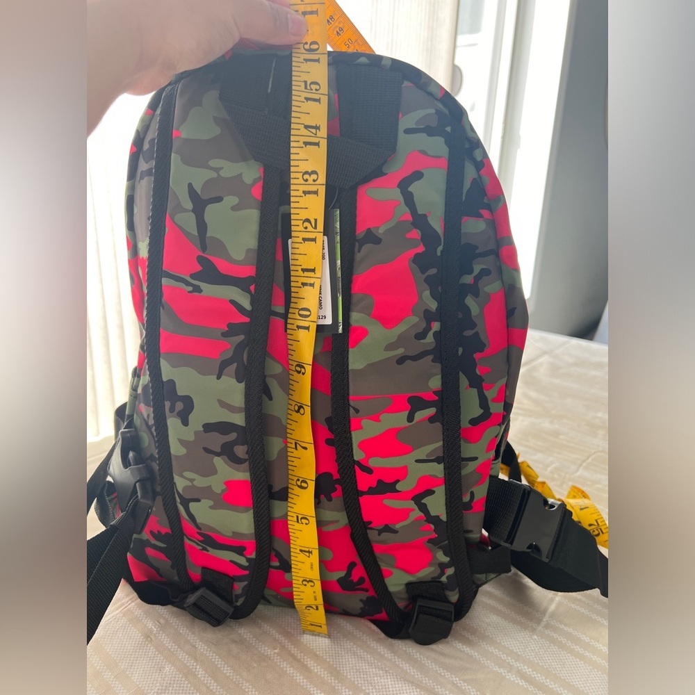 Badgley Mischka Pink Camo Nylon Backpack - Picture 7 of 10